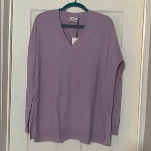 NWT 100% Cashmere Lilac Sweater